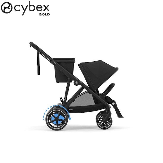 Poussette e-Gazelle S Black Moon Black  de CYBEX