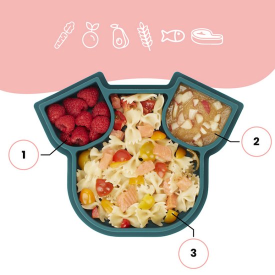 Assiette ISY en silicone Chien  de Babymoov