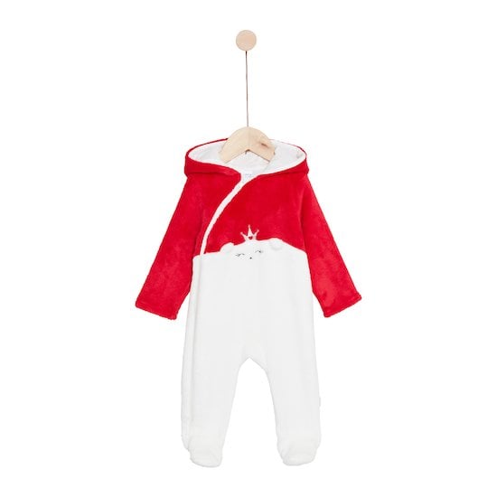 Petit Bateau Surpyjama en Polaire Mixte bébé, Blanc Avalanche / Multico, 3  mois : : Mode