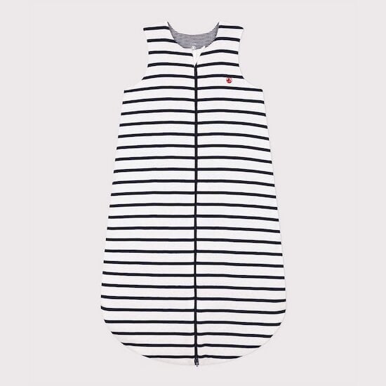 Gigoteuse en coton à rayures Tog 2 Blanc Marshmallow / Bleu Smoking 6-18 mois de Petit Bateau