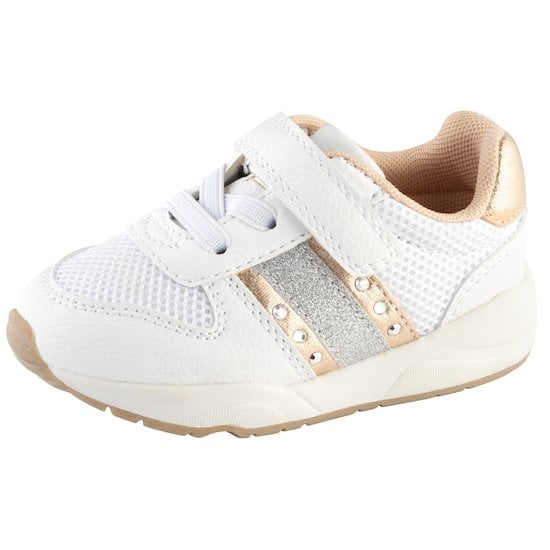 Baskets paillettes Blanc 24 de P'tit Bisou premiers pas Baskets paillettes Blanc 24 de P'tit Bisou premiers pas