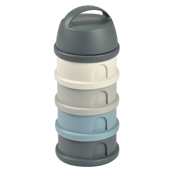 Boite doseuse de lait 4 compartiments Bleu  de Béaba Boite doseuse de lait 4 compartiments Bleu  de Béaba