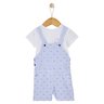 Salopette longue + haut Blue Garden