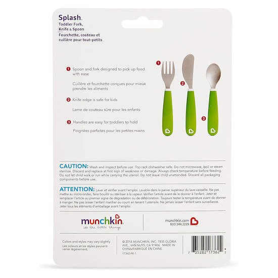 Lot 3 Couverts Bleu  de Munchkin Lot 3 Couverts Bleu  de Munchkin