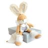 Lapin de sucre Pantin avec doudou
