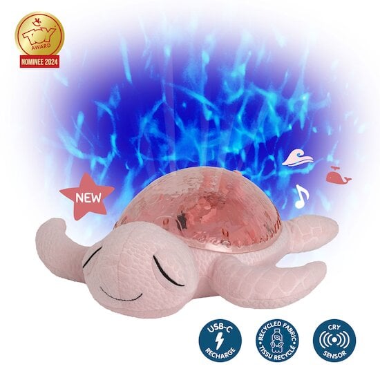 Veilleuse Tortue Tranquil Turtle Rechargeable Rose  de Cloud B