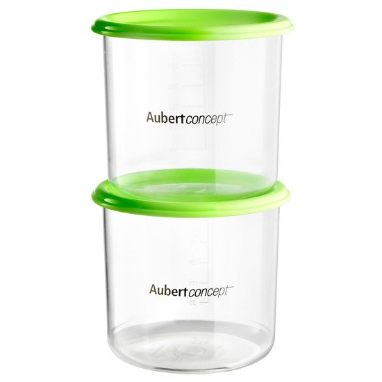 2 pots de conservation Vert 300 ml de Aubert concept