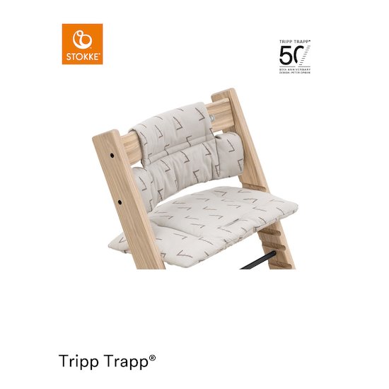 Coussin de chaise Tripp Trapp® Coloris anniversaire classic gris  de Stokke® Coussin de chaise Tripp Trapp® Coloris anniversaire classic gris  de Stokke®
