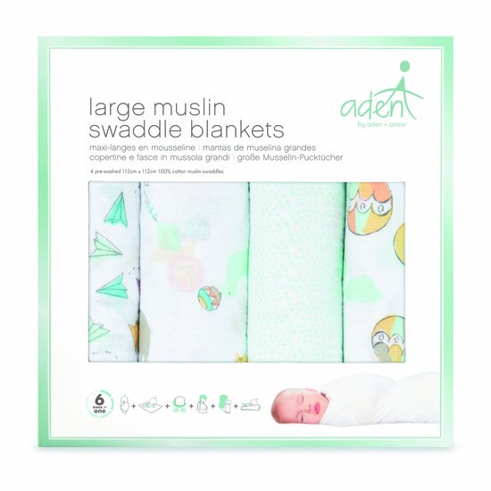 Lot de 4 langes 112x112