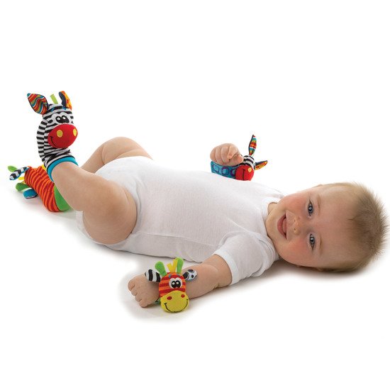 Hochets poignets et chaussettes de Playgro, Hochets : Aubert