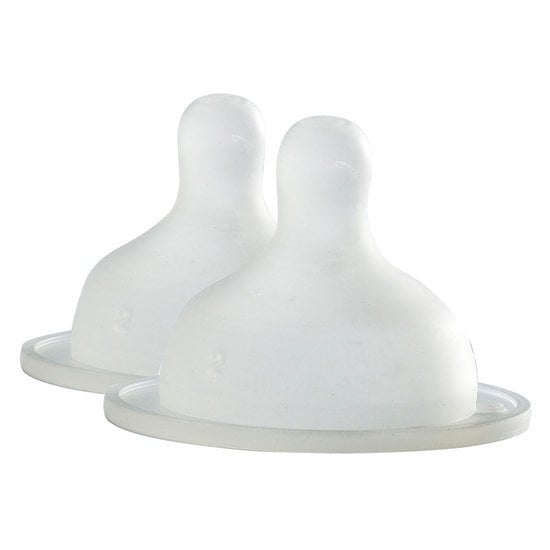 Tétine en silicone Biboz x2  1er age de Béaba