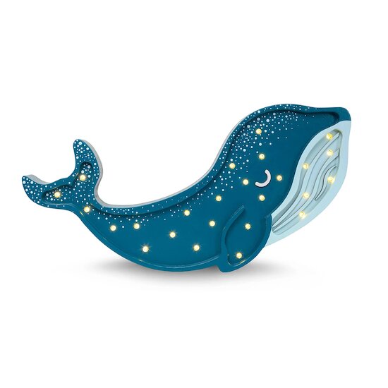 Lampe Veilleuse en bois Baleine  de Little Lights