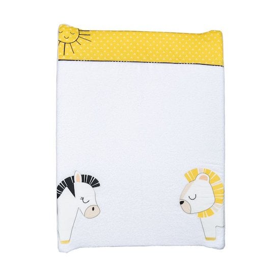 Pluche et Pompon matelas à langer Blanc/Jaune  de Sauthon Baby's Sweet Home