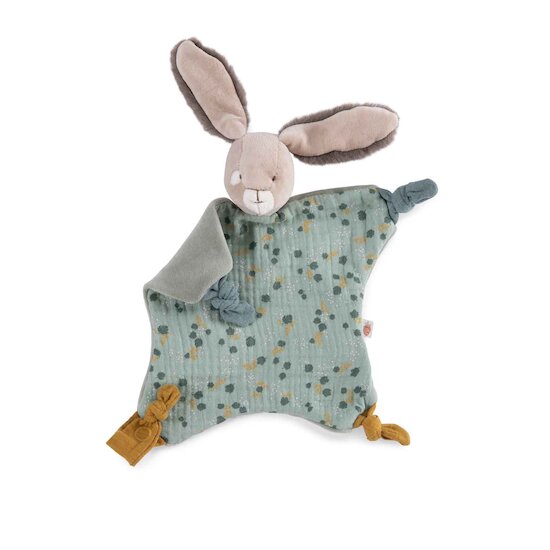 Trois petits lapins Doudou Lapin Sauge  de Moulin Roty