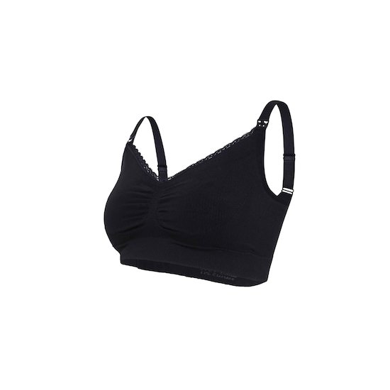 Soutien-gorge d'allaitement en coton bio Noir S de Carriwell