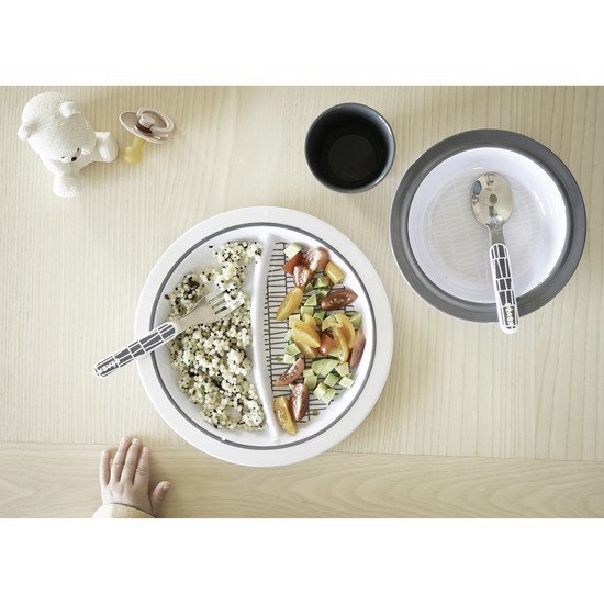 Coffret repas cadeau Pink grid  de Béaba