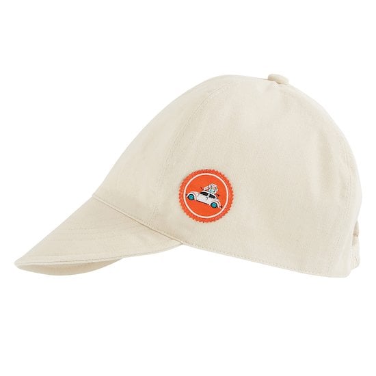 Casquette en lin Super Bolides Beige  de Marèse