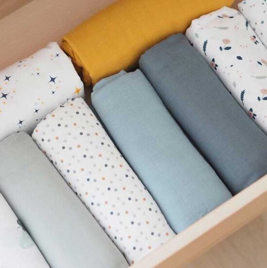 Lot de 2 langes bio XXL MirageGrey/Jungle  de Béaba