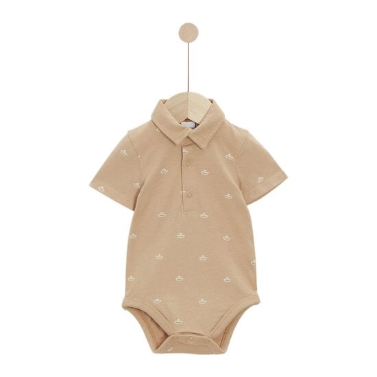 Body à manches courtes Liberty and Sea Life Camel 6 mois de P'tit Bisou Petit Prix