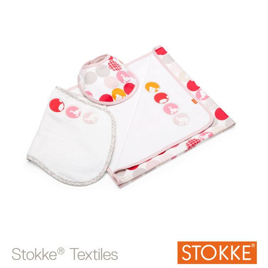 Set plaid jersey Silhouette rose  de Stokke®