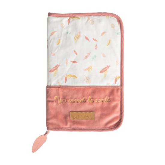 Protège carnet de santé pour bébé - Rose et Lili - Coton bio