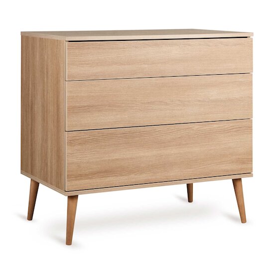Flow commode 3 tiroirs Honey Ash  de Quax