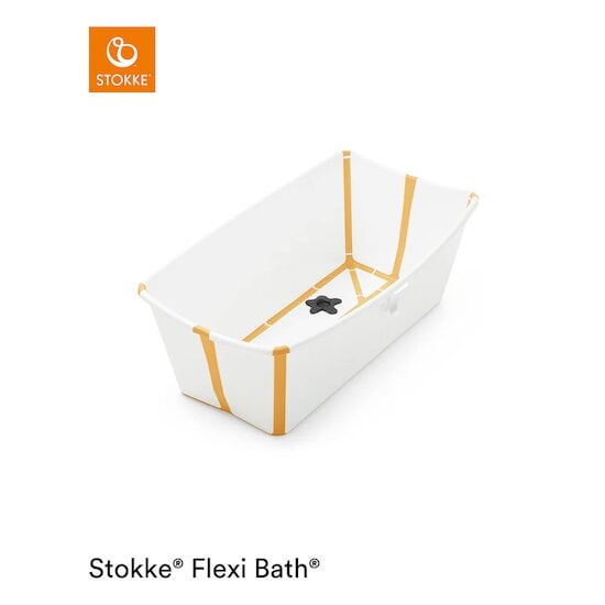 Baignoire Flexi Bath™ Blanc / Jaune  de Stokke®