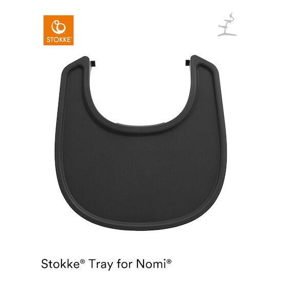 Plateau Tray pour Nomi® Noir  de Stokke®