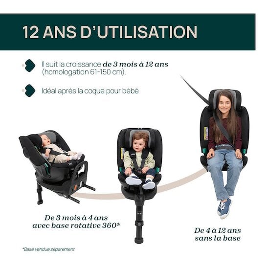 Siège auto Fullseat 360 i-size (61-150 cm)   de Chicco Siège auto Fullseat 360 i-size (61-150 cm)   de Chicco