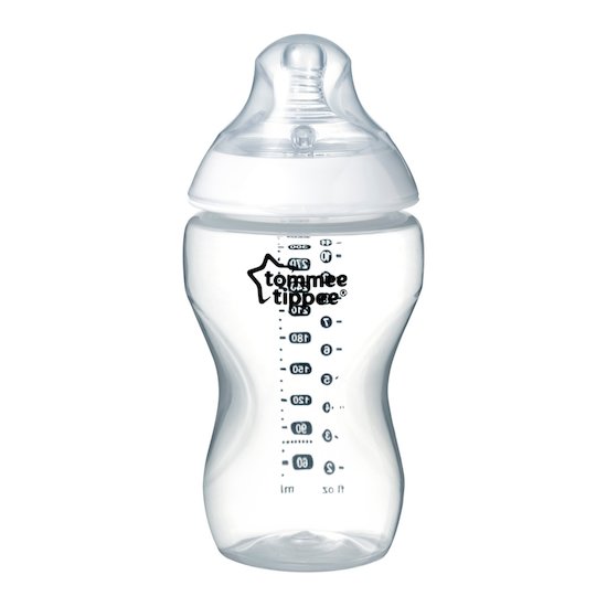 Biberon Closer to Nature débit prépa épaisse Transparent 340 ml de Tommee Tippee