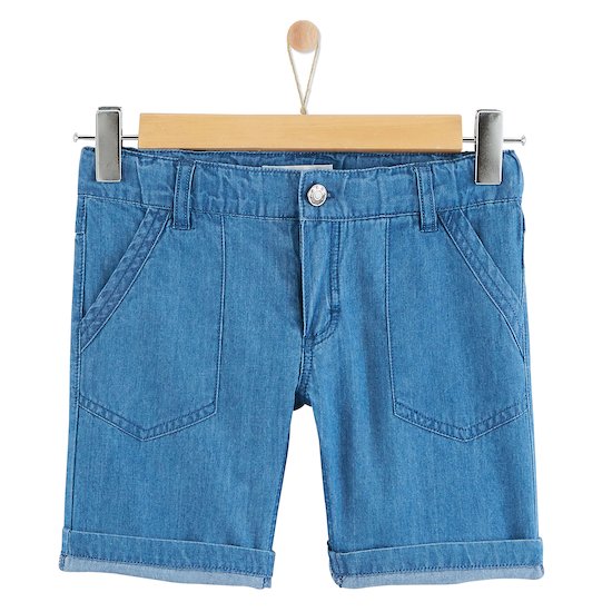 Bermuda en denim Super Bolides Bleu  de Marèse