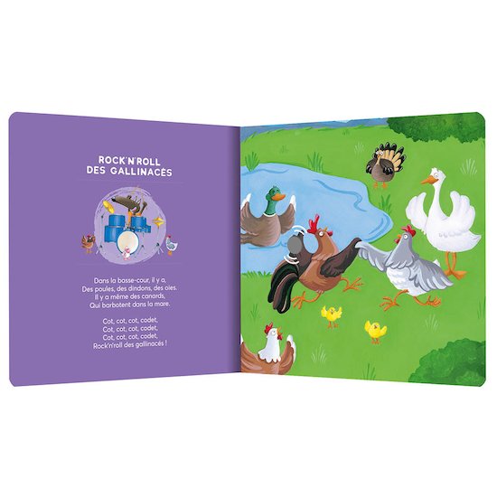 P'tit Loup mes comptines rock Jaune  de AUZOU