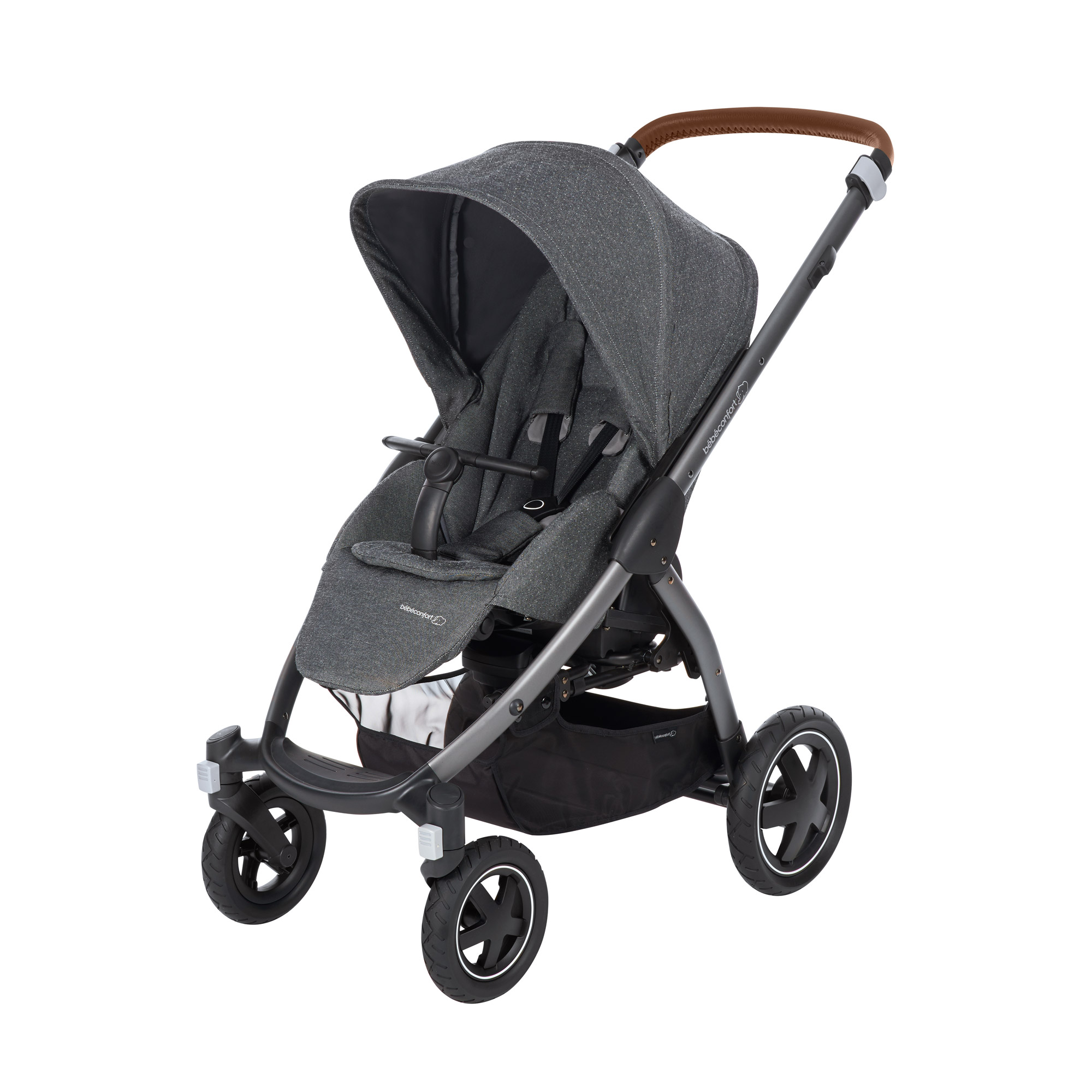 Stella Sparkling Grey Poignee Marron De Bebe Confort Bebe Confort Aubert