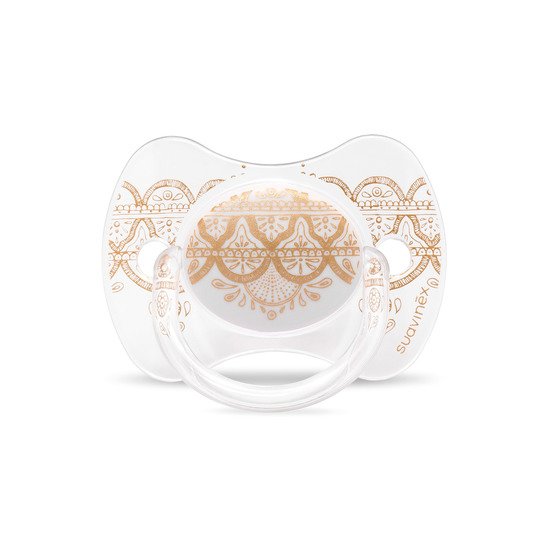 Sucette Ethnic Couture silicone Blanc 18 mois + de Suavinex