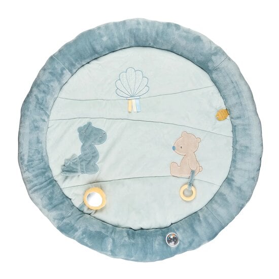 Roméo, Jules & Sally tapis pouf d'éveil Vert Pastel 90 x 90 cm de Nattou Roméo, Jules & Sally tapis pouf d'éveil Vert Pastel 90 x 90 cm de Nattou