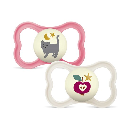 Lot 2 Sucettes Supreme Night Silicone Aléatoire   de Mam