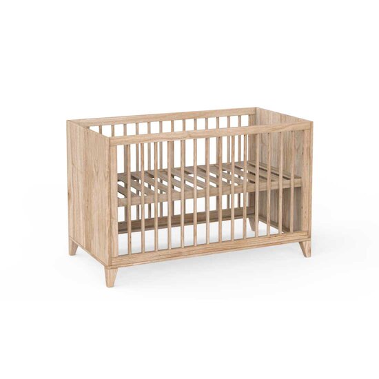 Naia Lit bébé évolutif Bois Naturel 60 x 120 cm de Théo Naia Lit bébé évolutif Bois Naturel 60 x 120 cm de Théo