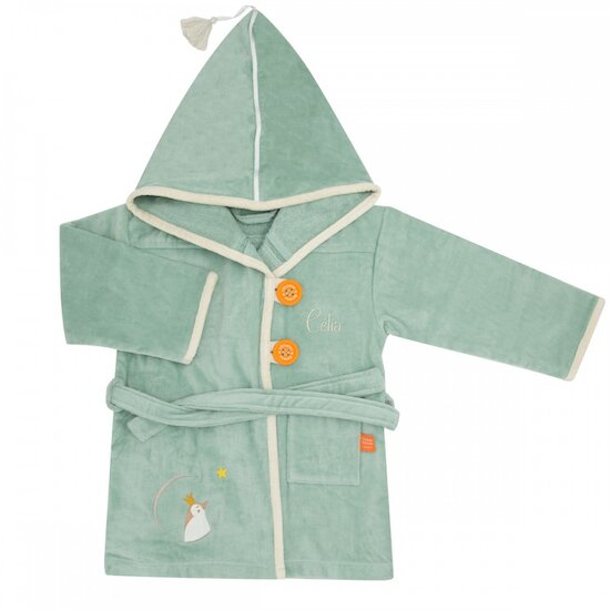 Peignoir Pingouin Vert 2-4 ans de L'Oiseau Bateau