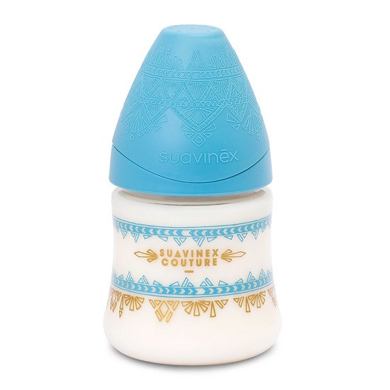 Biberon Ethnic couture silicone Turquoise 150 ml de Suavinex