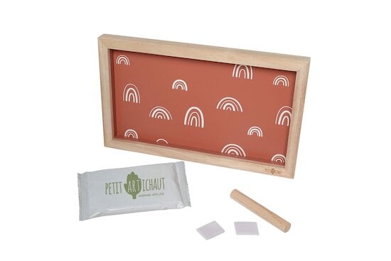 Cadre 2 empreintes Rainbow Terracotta  de Petit Artichaut