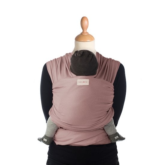 Écharpe de portage Tricot-Slen Organic extensible bio Bois de rose  de Babylonia