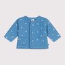 Veste bébé en coton matelassée imprimé petites fleurs