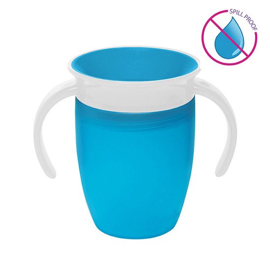 Tasse bec souple anti-fuites incassable bleu 6 mois + -bambini