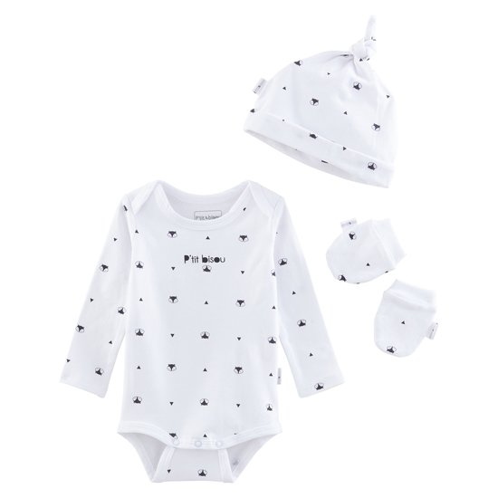 Set body bonnet moufles collection Little Fox