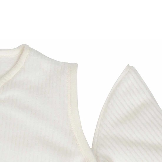 Gigoteuse Manches Amovibles Rib Ivory 60 cm de Jollein Gigoteuse Manches Amovibles Rib Ivory 60 cm de Jollein