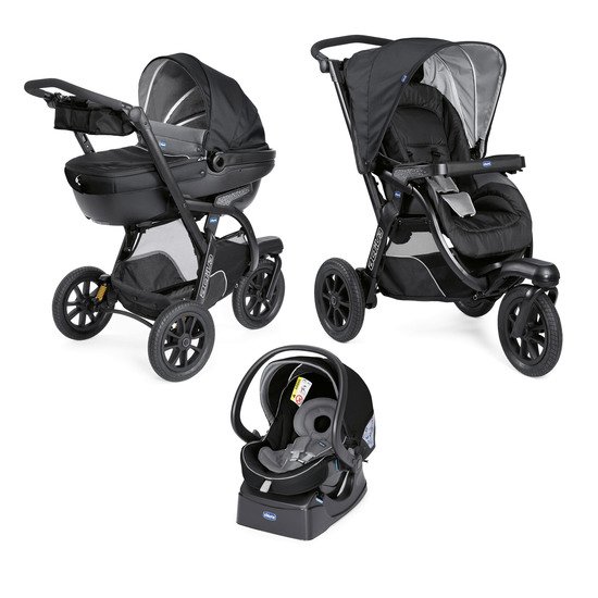 Poussette Trio Activ3 Top Dark Jet Black  de Chicco