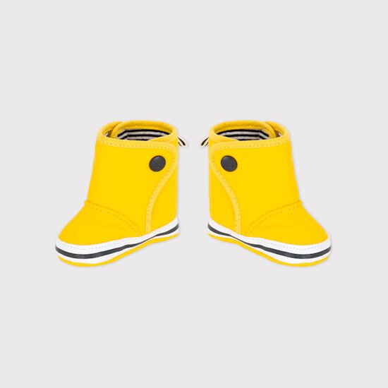 Chaussons style botte de pluie Jaune  de Petit Bateau