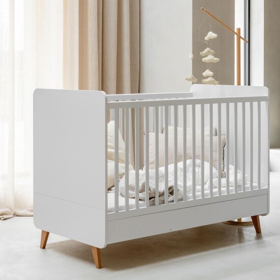 Loft lit bébé 70x140 Blanc  de Quax Loft lit bébé 70x140 Blanc  de Quax