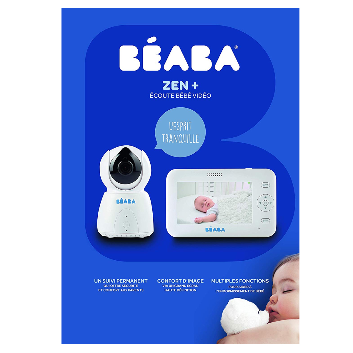 Écoute bébé vidéo Zen + BEABA, Vente en ligne de Babyphone