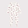 Pyjama bébé en coton avec col pétale fruits